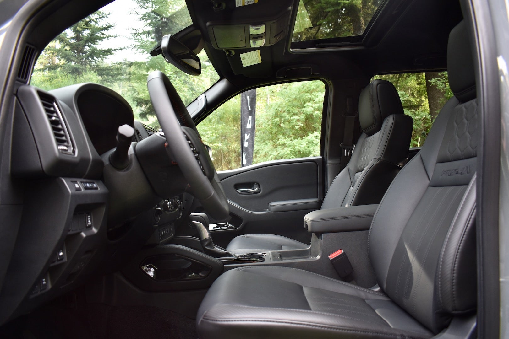 2022 Nissan Frontier Pro-4X interior, <i>James Gilboy</i>