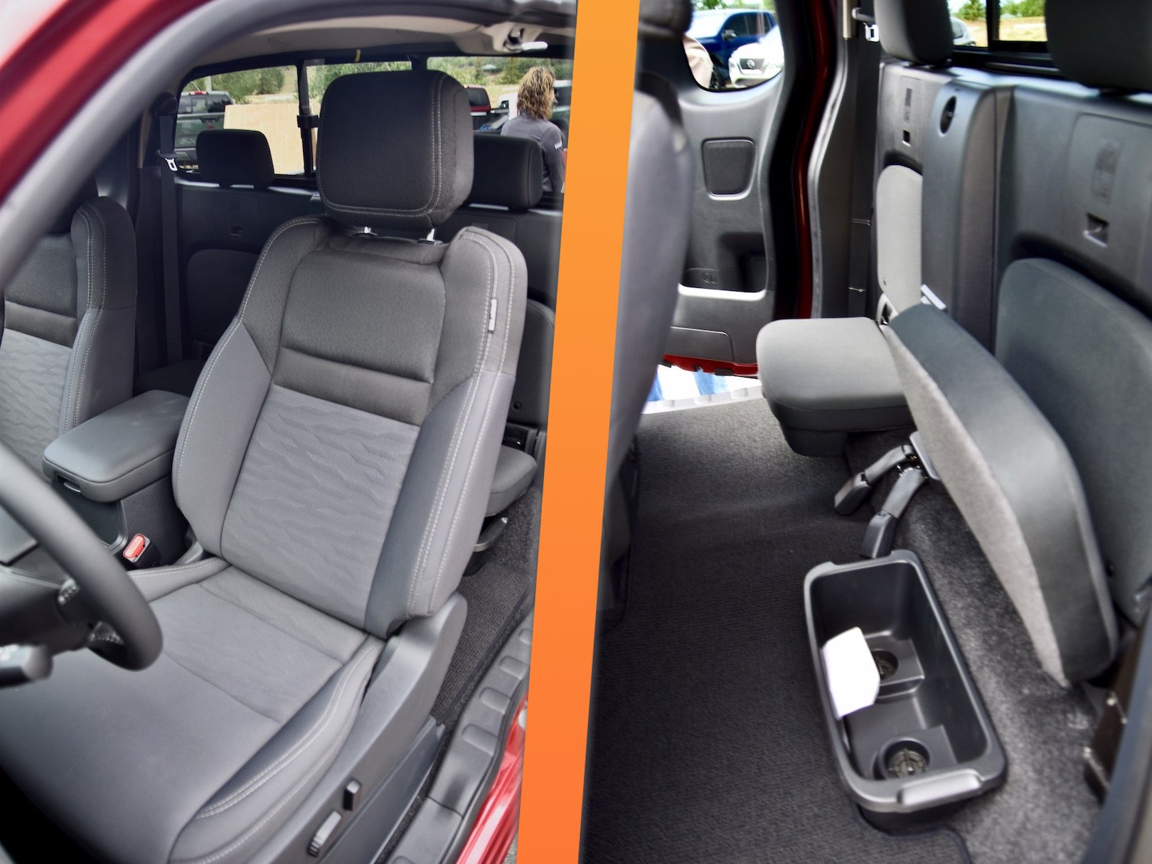 2022 Nissan Frontier SV king cab cloth seats, <i>James Gilboy</i>