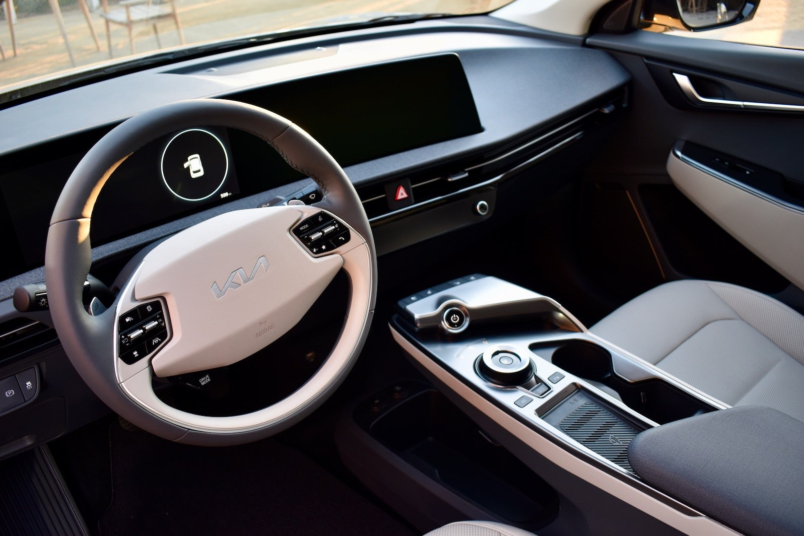 2022 Kia EV6 GT-Line interior, <i>James Gilboy</i>