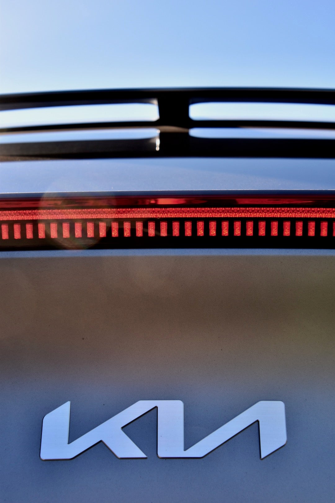 2022 Kia EV6 GT-Line spoiler, <i>James Gilboy</i>