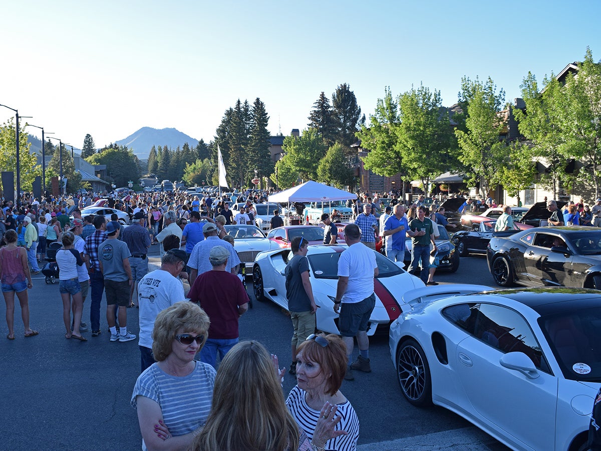 Thousands of Idahoans came out to check out the cars the night before the event.
