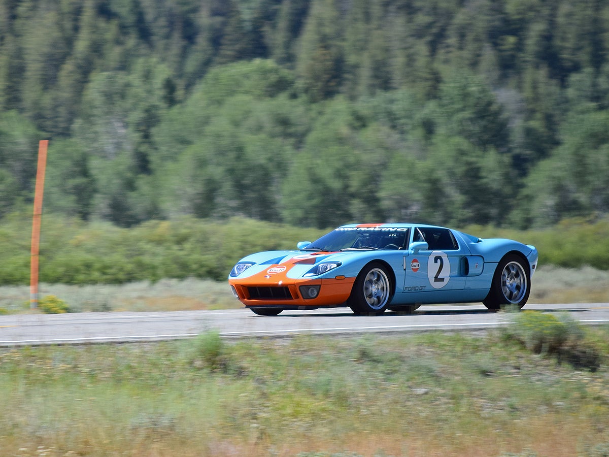 Edsel Ford (the second one) brought his Gulf Oil-liveried Ford GT to the road rally.