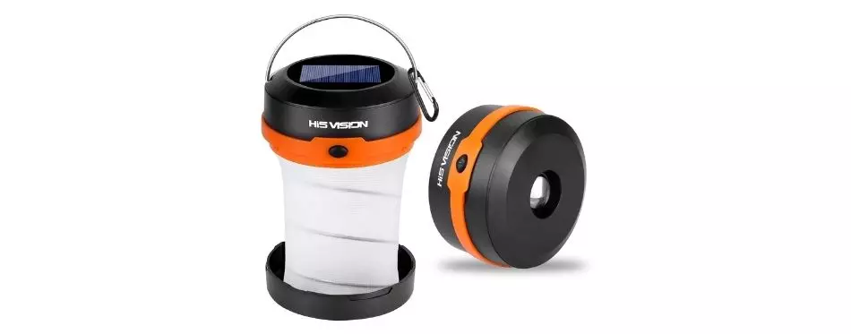 Hisvision Solar Powered LED Camping Lantern