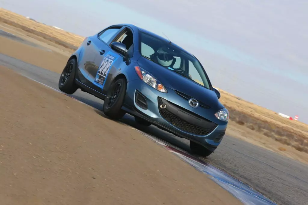 Mazda 2 on track