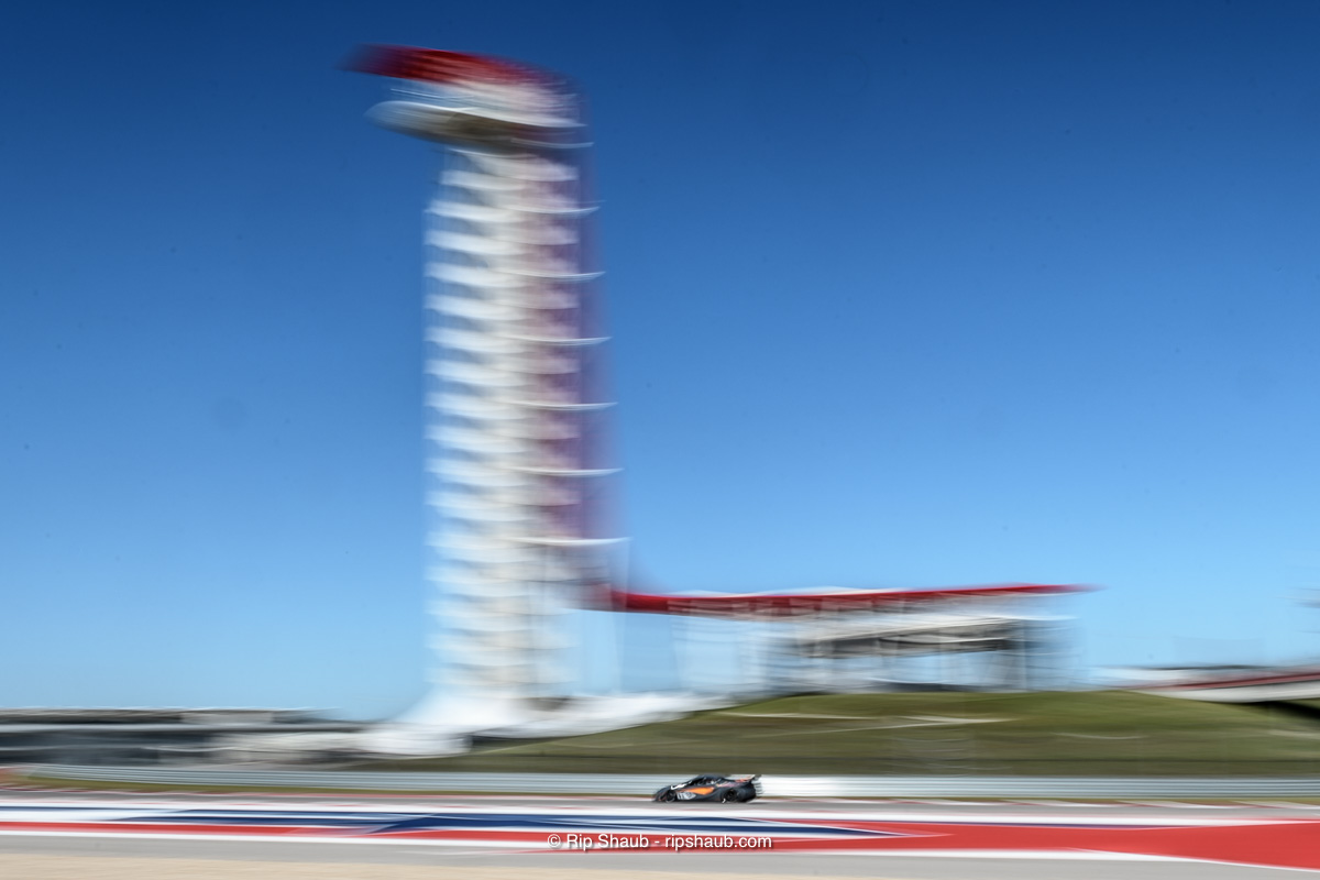 The tower looms large at COTA, as Snowhorn glides through the Turn 16/17/18 combination., <i>© Richard Shaub. All Rights reserved</i>