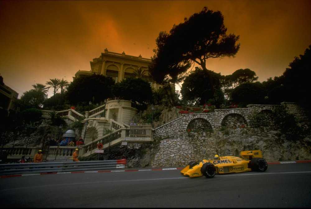 1987: The iconic Camel Lotus-Honda working its magic in Monaco