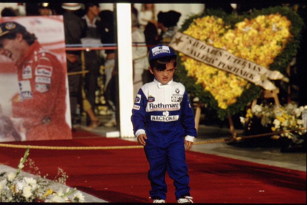 1994: A young fan visits Senna