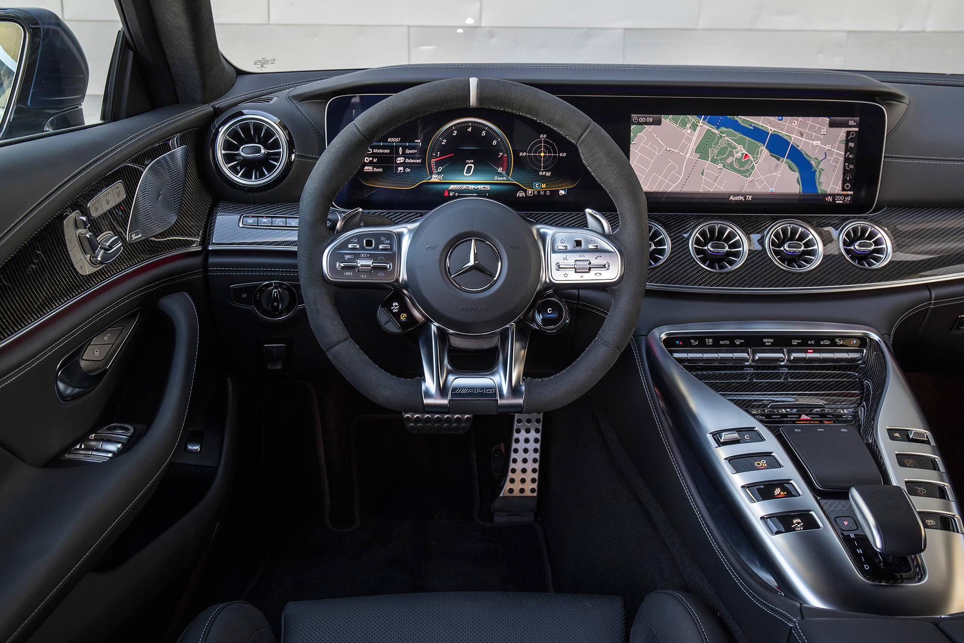 The interior of the 2019 Mercedes-AMG GT 63 4-Door