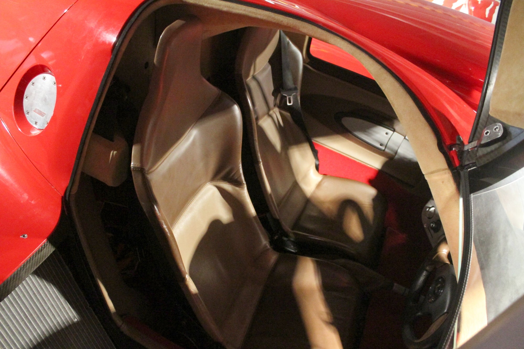 One surprisingly convincing—albeit a little janky—Toyota GT-One road car interior., <i>Stef Schrader</i>