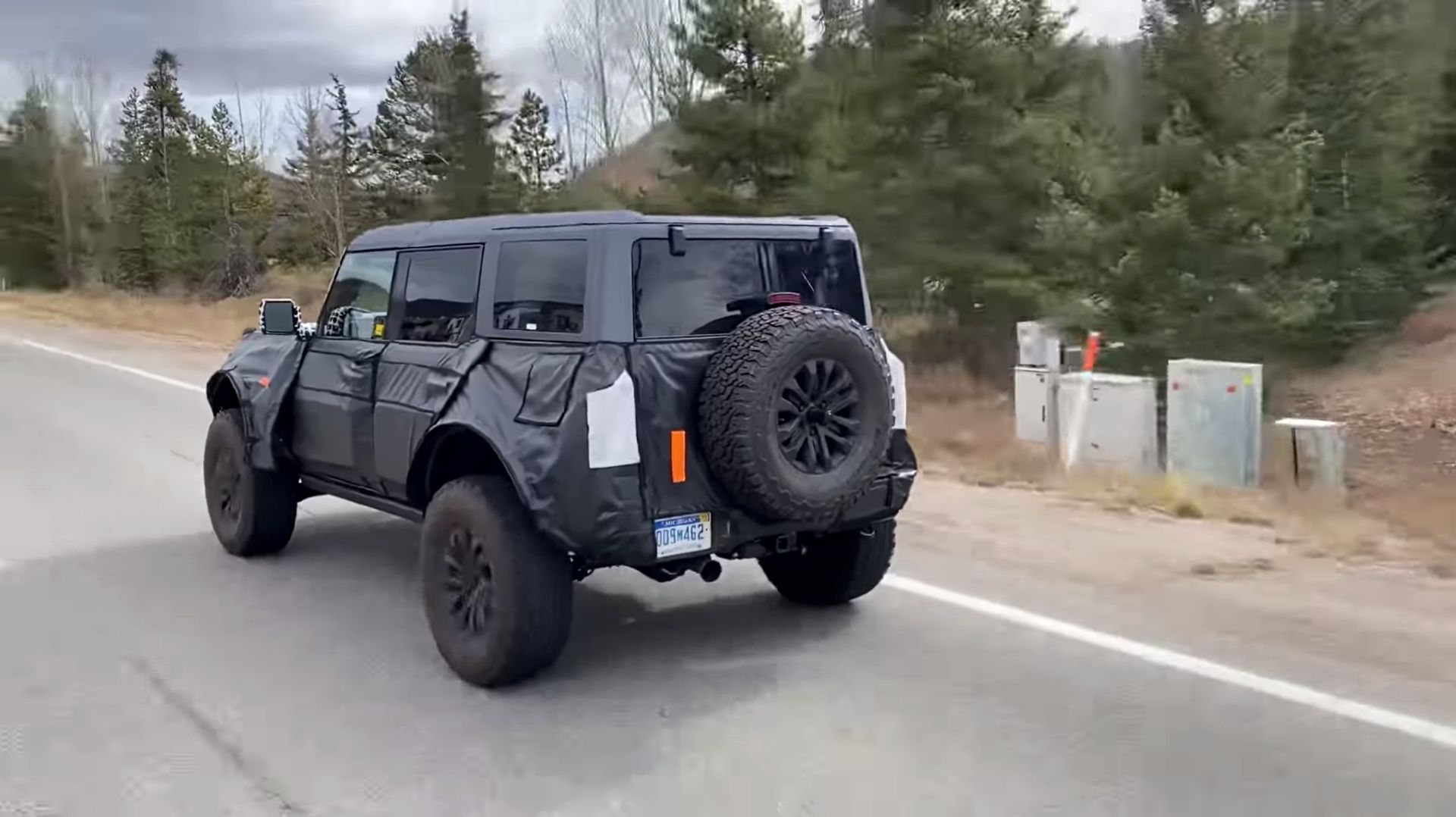 See The Ford Bronco Warthog Prototype And Its 37 Inch Tires In Motion