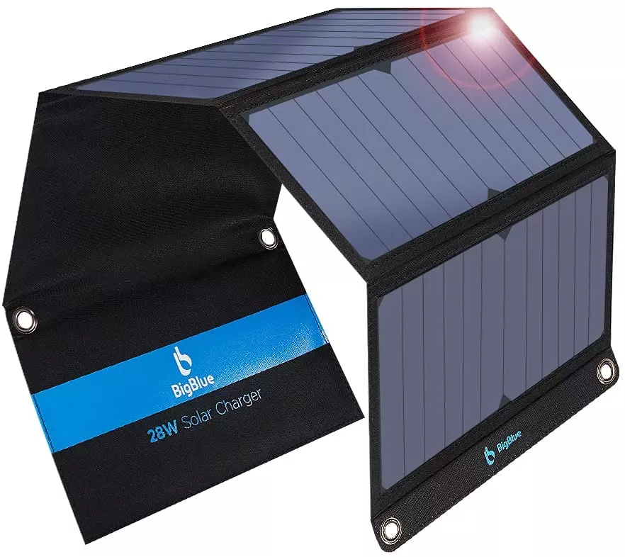 big blue solar charger