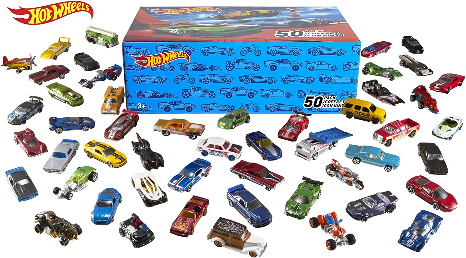 hot wheels pack of fifty