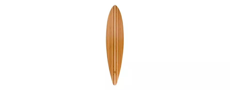 Bamboo Skateboards Pin Tail Blank Skateboard Deck