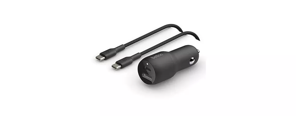 Belkin BoostCharge USB C and USB A Car Charger.jpeg