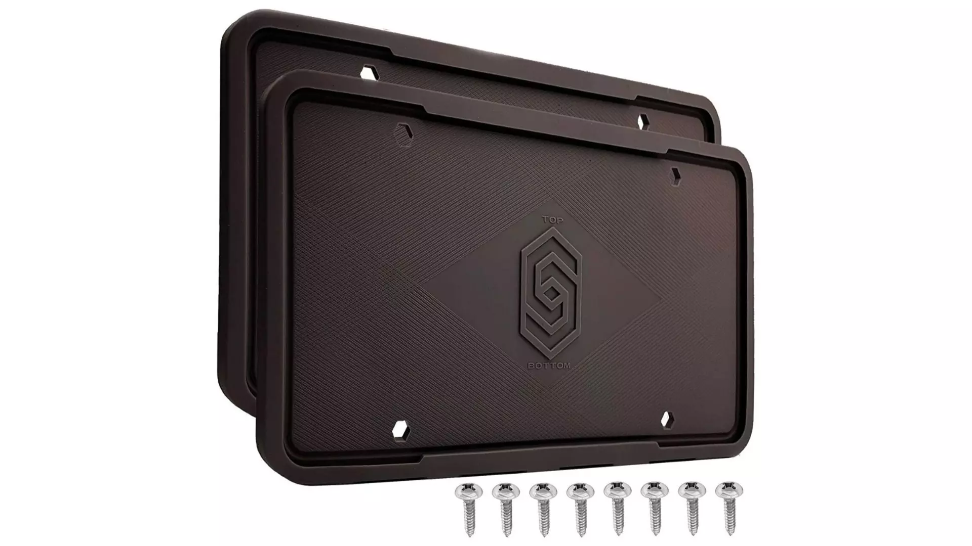 Solid Silicone Black License Plate Frame Covers