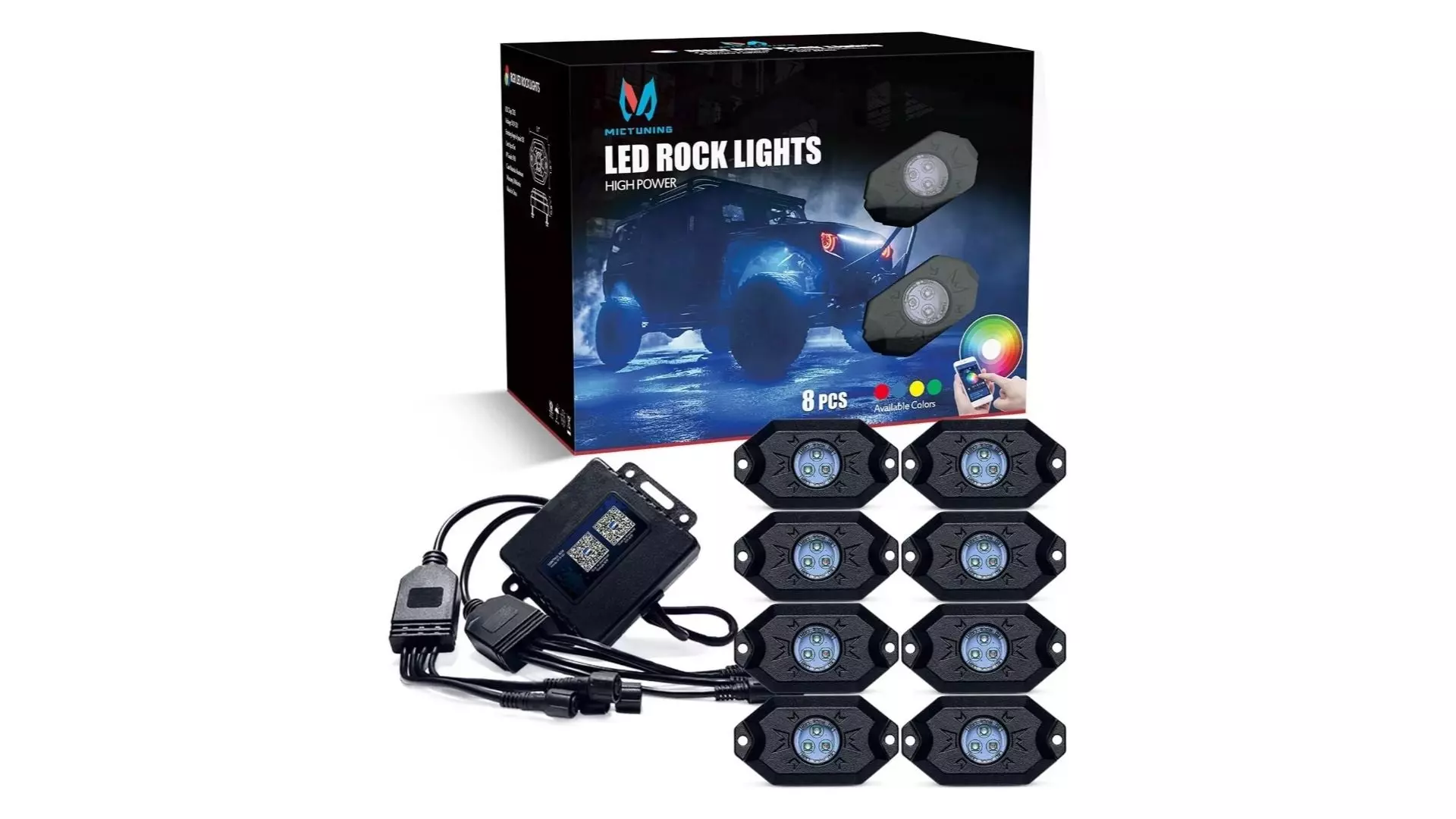 MICTUNING 2nd-Gen RGB LED Rock Lights