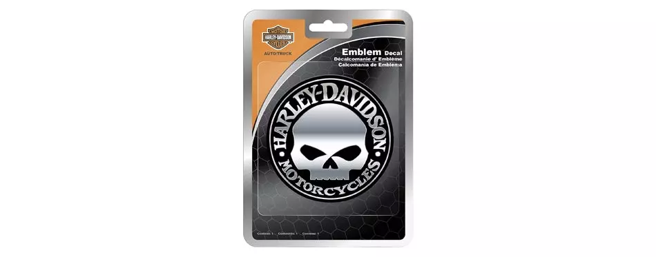 Chroma Harley-Davidson Skull Chrome ABS Decal