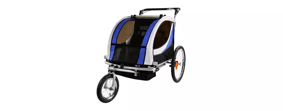Clevr 2 Seat Double Bicycle Trailer