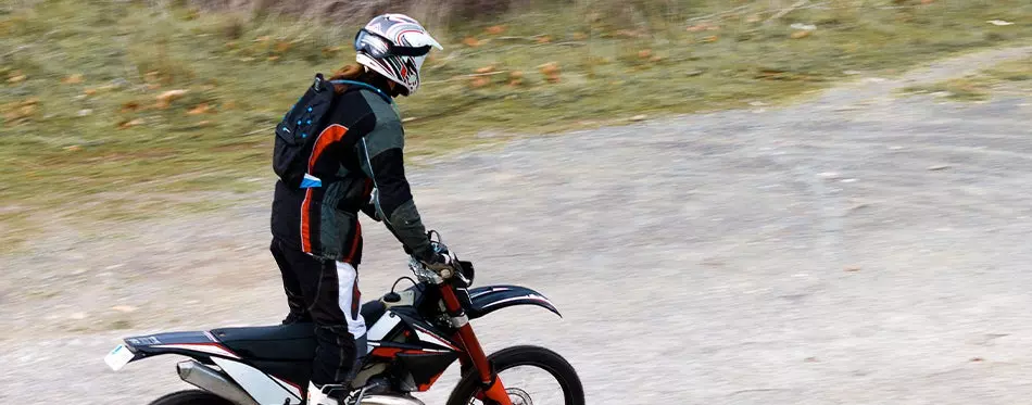 young man wearing riding protected while wearing best adventure motorcycle jacket