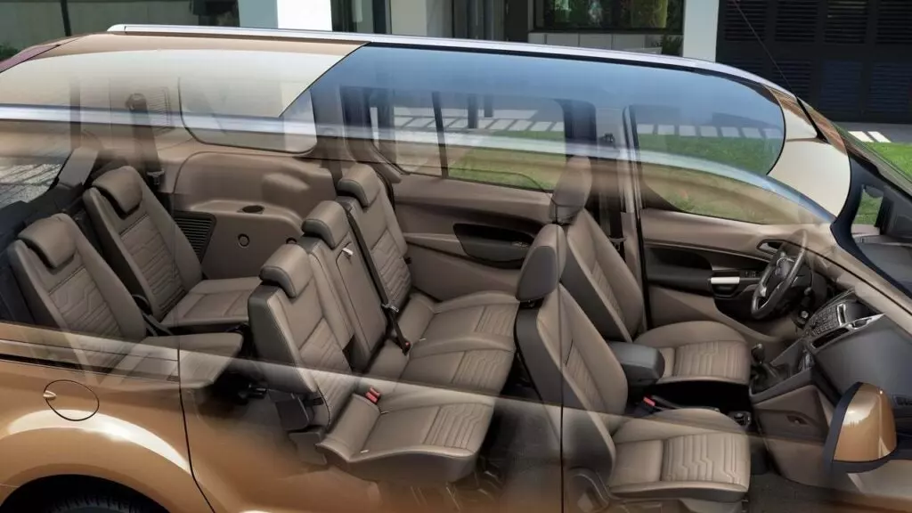 Ford Transit Wagon's seating arrangement