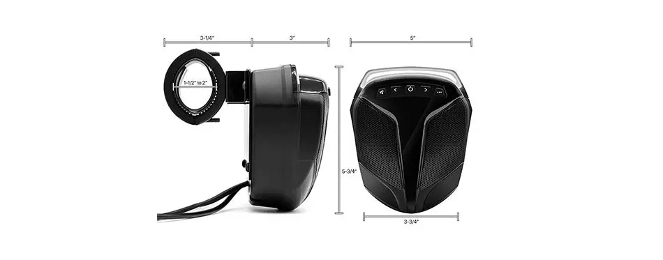 GoHawk Full Range Waterproof Bluetooth Stereo Speakers System