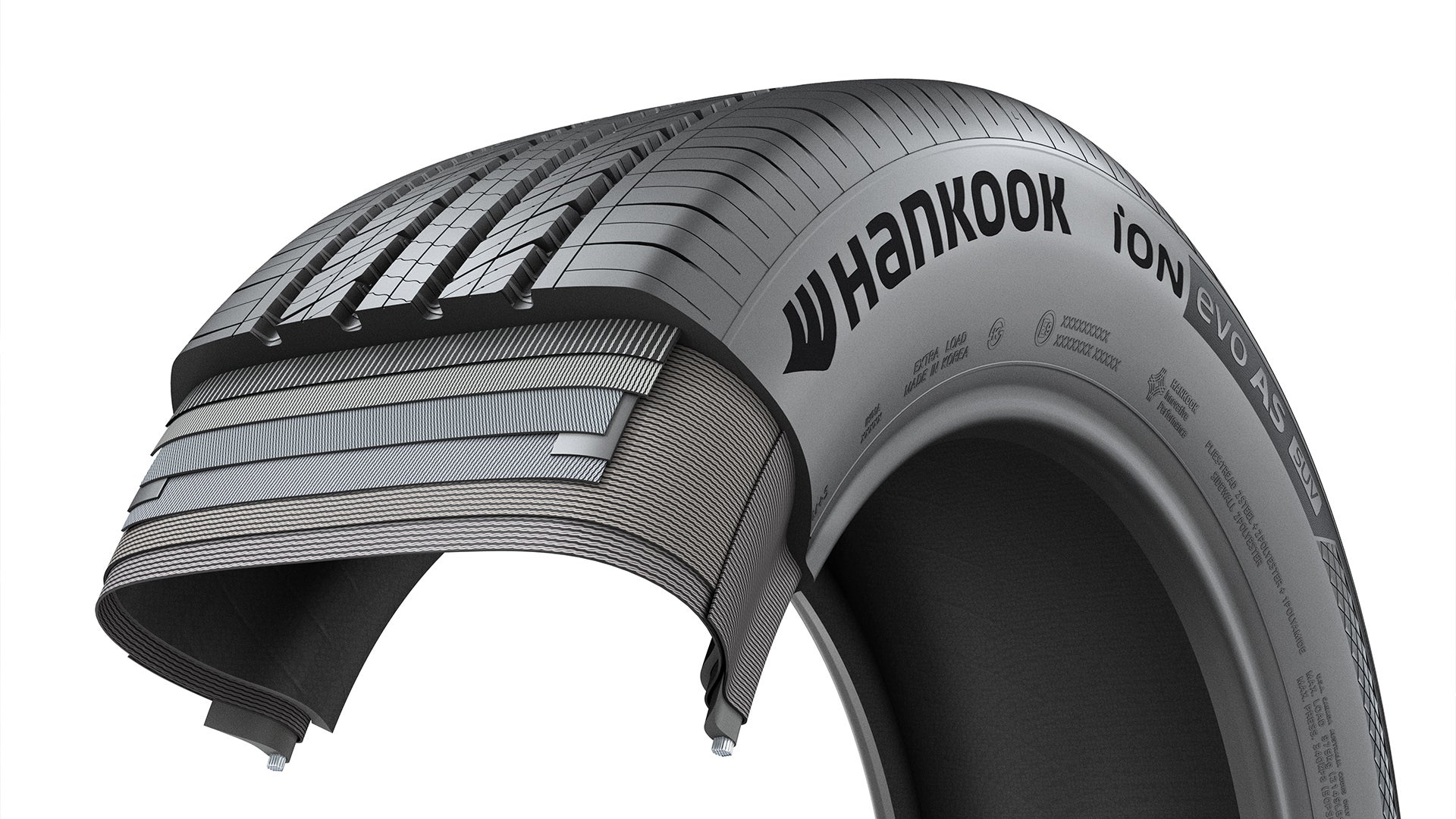 Hankook iON EV Tire with Hankook Sound Absorber Technology
