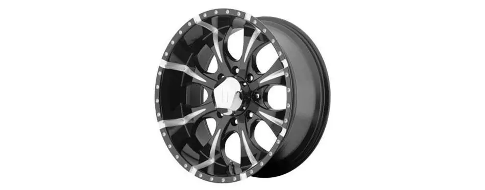 Helo HE791 Maxx Gloss Black Wheel with Milled Accents