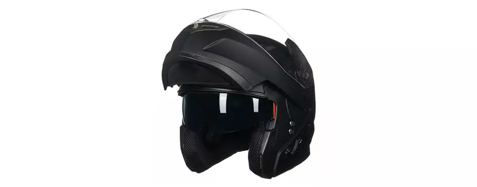 ILM Stealth Bluetooth Motorcycle Helmet With Sun Shield