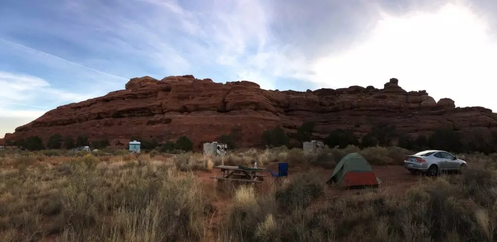 An RSX at a Utah campsite.