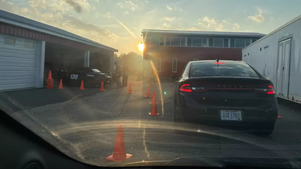 Fiat 500 Waiting in Tech Inspection Line