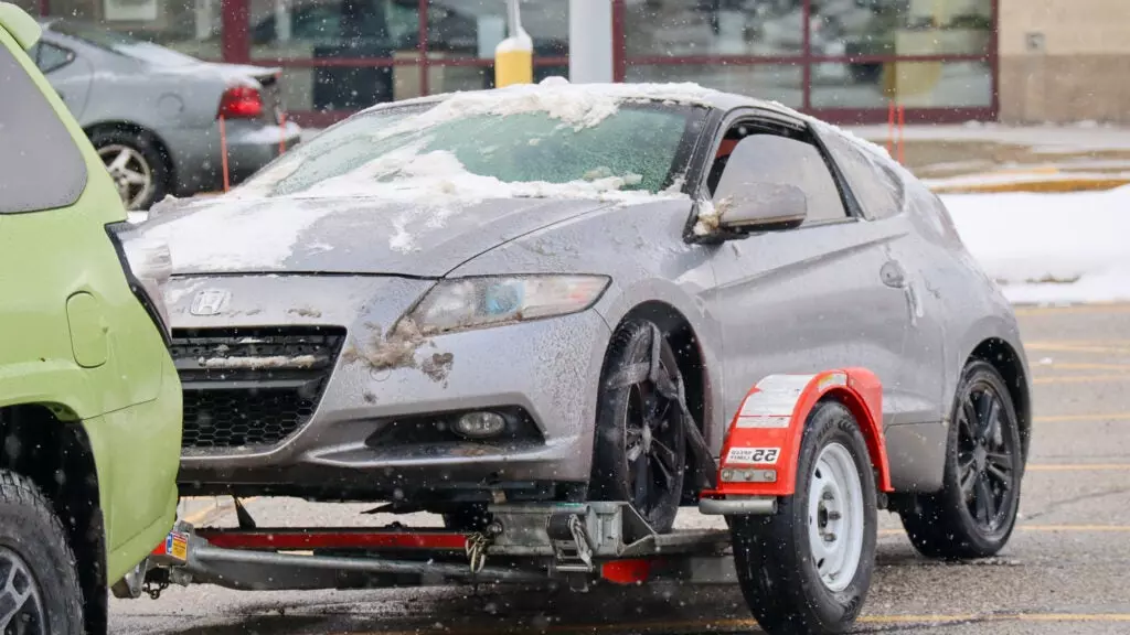 CRZ Being Towed by 4Runner