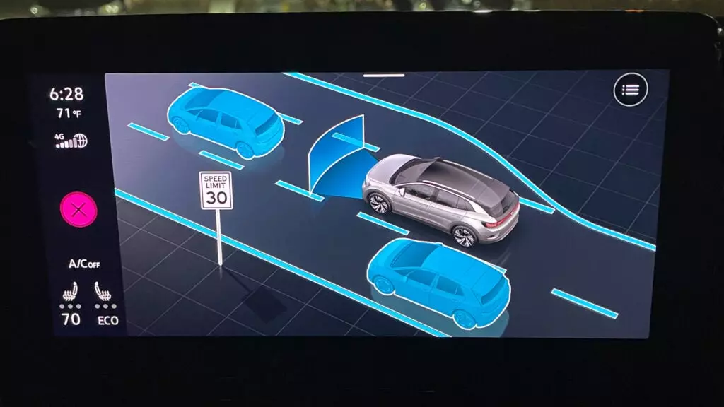 ID.4 Lane Keep Assist Menu