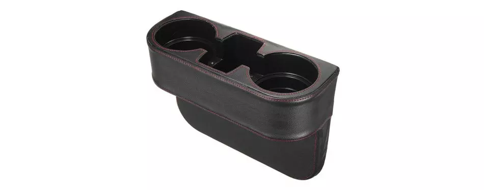 Iokone Leather Cover Car Cup Holder
