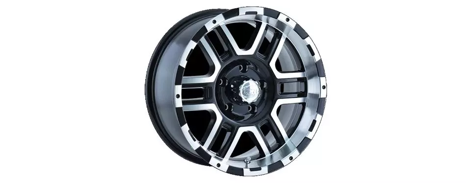 Ion Alloy 179 Black Wheel with Machined Face and Lip