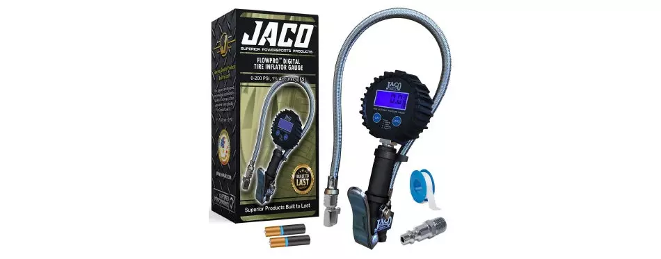 JACO FlowPro Digital Tire Inflator with Pressure Gauge