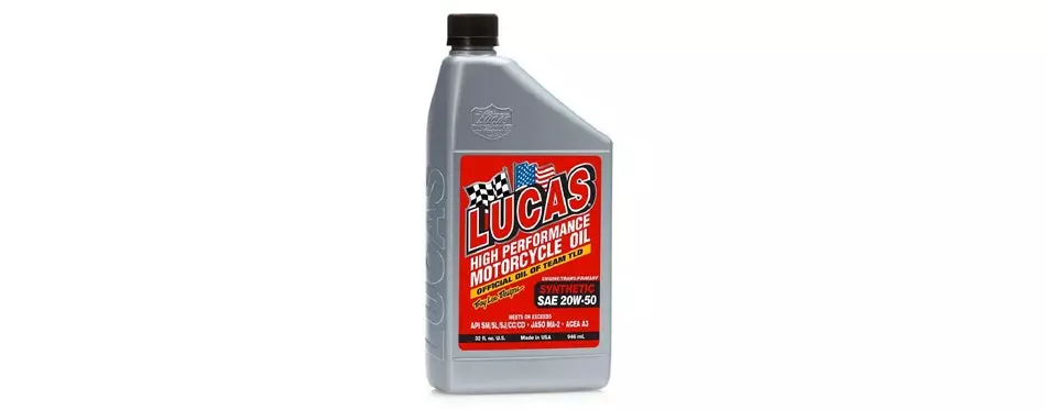Lucas Oil High Performance Synthetic Motorcycle Oil