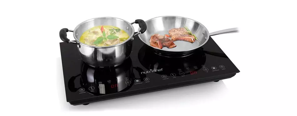NutriChef Double Induction Cooktop