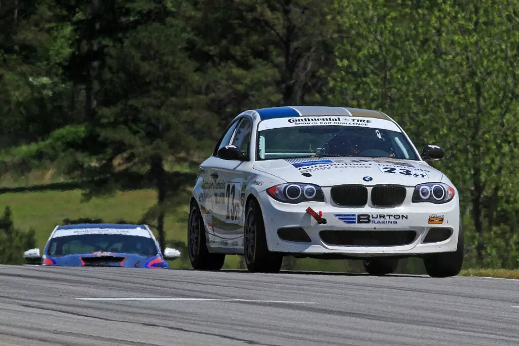 bmw 128i race car continental tires sports car challenge