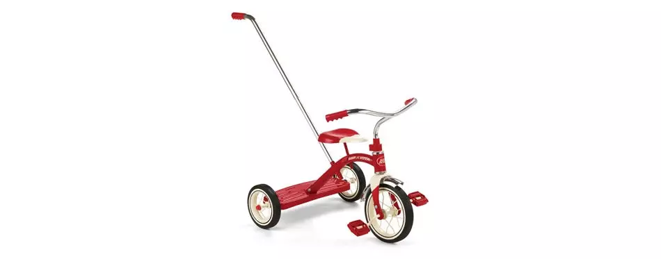 Radio Flyer Classic Toddler Tricycle with Push Handle