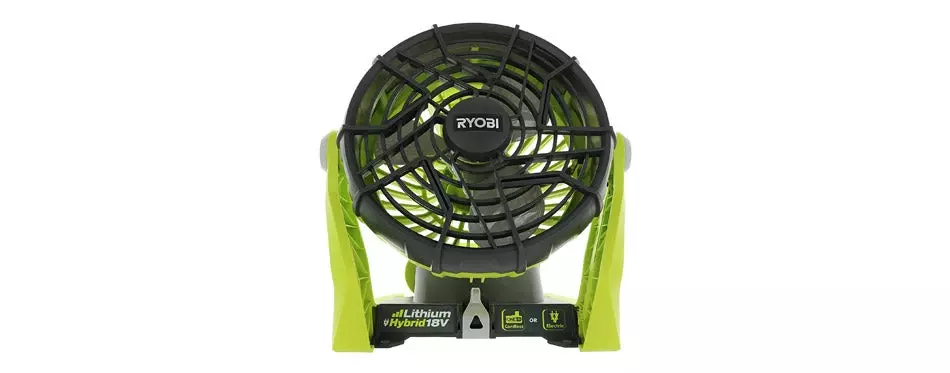 Ryobi Adjustable Indoor Cordless Fan