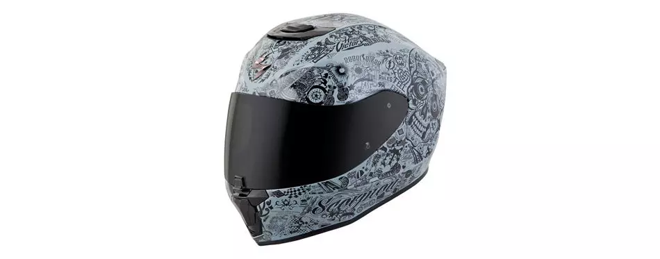 Scorpion EXO-R420 Full-Face Helmet Shake White