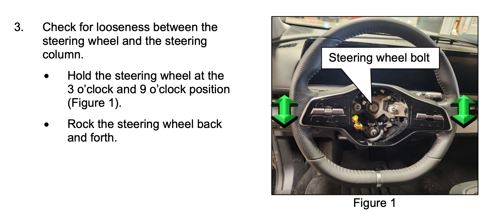 One primary bolt is responsible for holding the steering wheel onto the Ariya