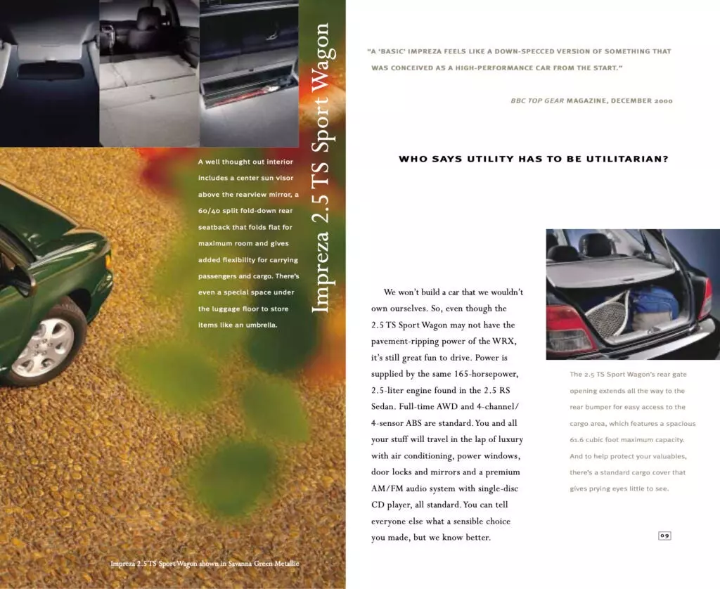 This 2002 Subaru Brochure Is a Beautiful Artifact From When Motorsports Actually Sold Cars
