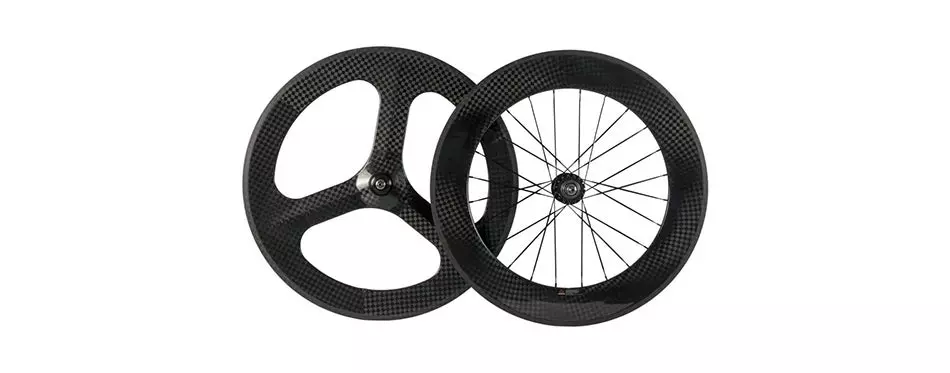 SunRise Carbon Fixed Gear Bike Wheel Set