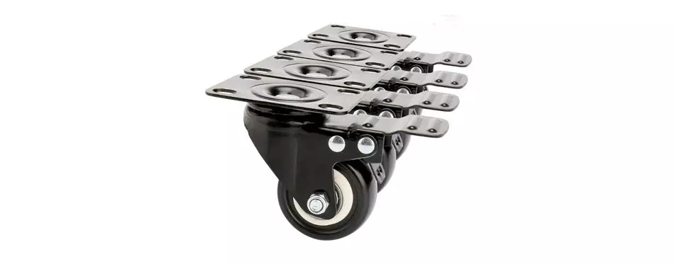 swivel caster wheels with safety dual locking