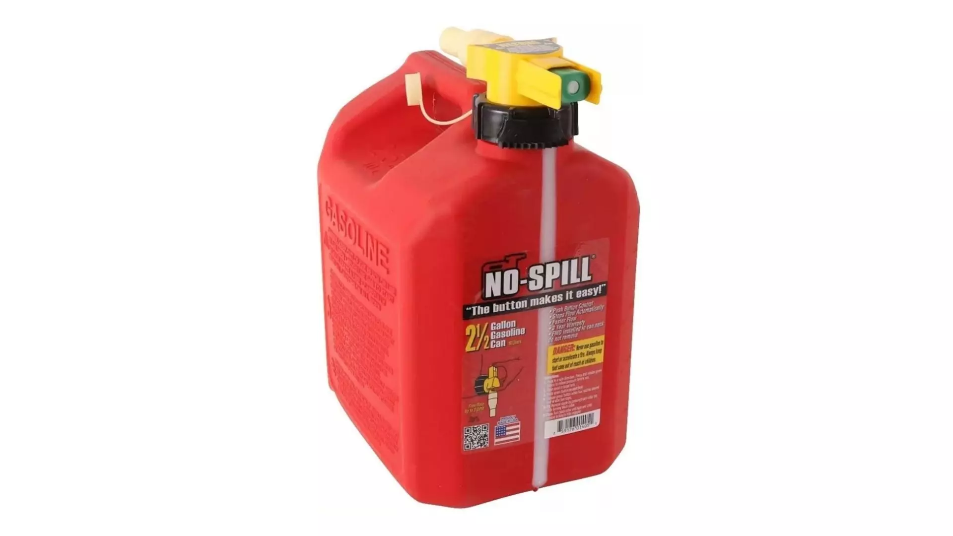 No-Spill 2.5-Gallon Poly Gas Can