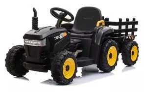 Tobbi 12v Battery-Powered Toy Tractor with Trailer
