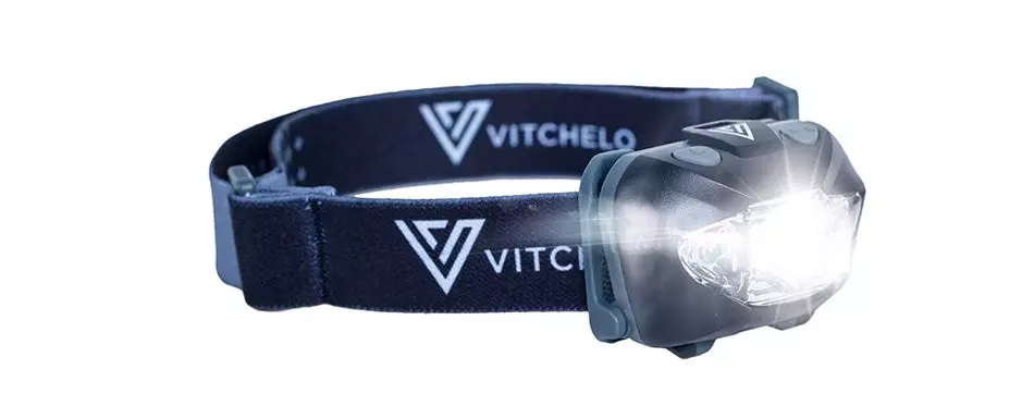 Vitchelo Headlamp With White and Red LED Lights