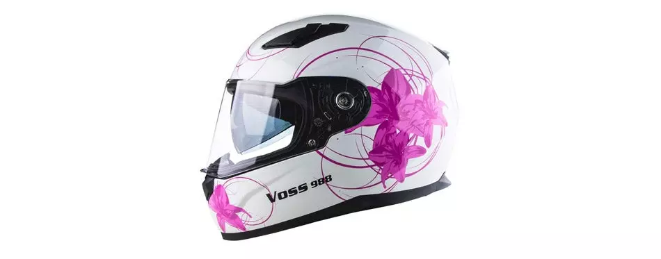 Womens Full Face Motorcycle Helmet by Voss Helmets