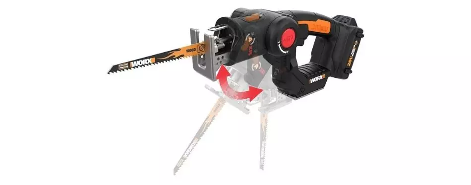 Worx WX550L 20V Axis 2-in-1 Reciprocating Saw